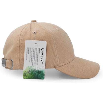 Wildlederimitat Baseball Cap Unisex – Khaki