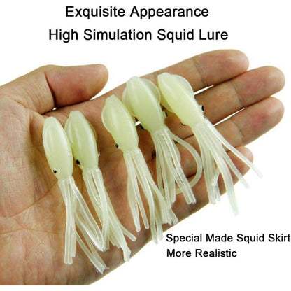 Gummifisch Köder Set Octopus Tintenfisch 7,5cm 15 Stück