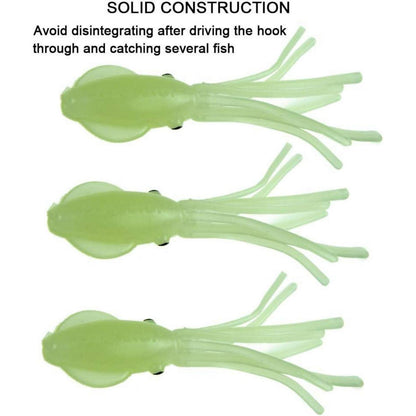 Gummifisch Köder Set Octopus Tintenfisch 7,5cm 15 Stück