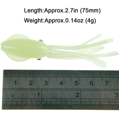 Gummifisch Köder Set Octopus Tintenfisch 7,5cm 15 Stück