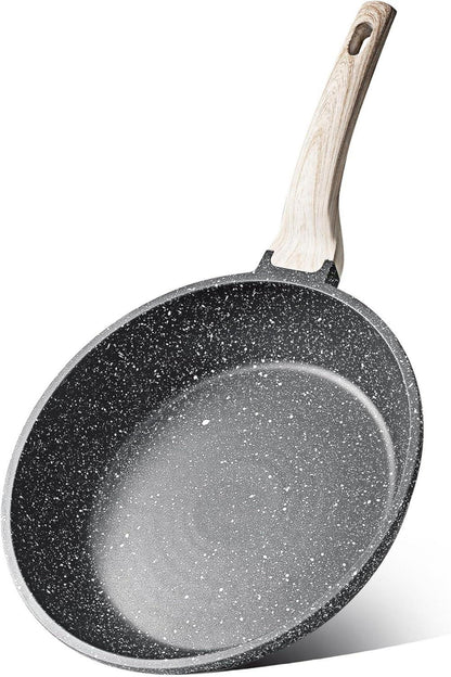 Bratpfanne 20,3cm Antihaft Granitbeschichtung Holzgriff