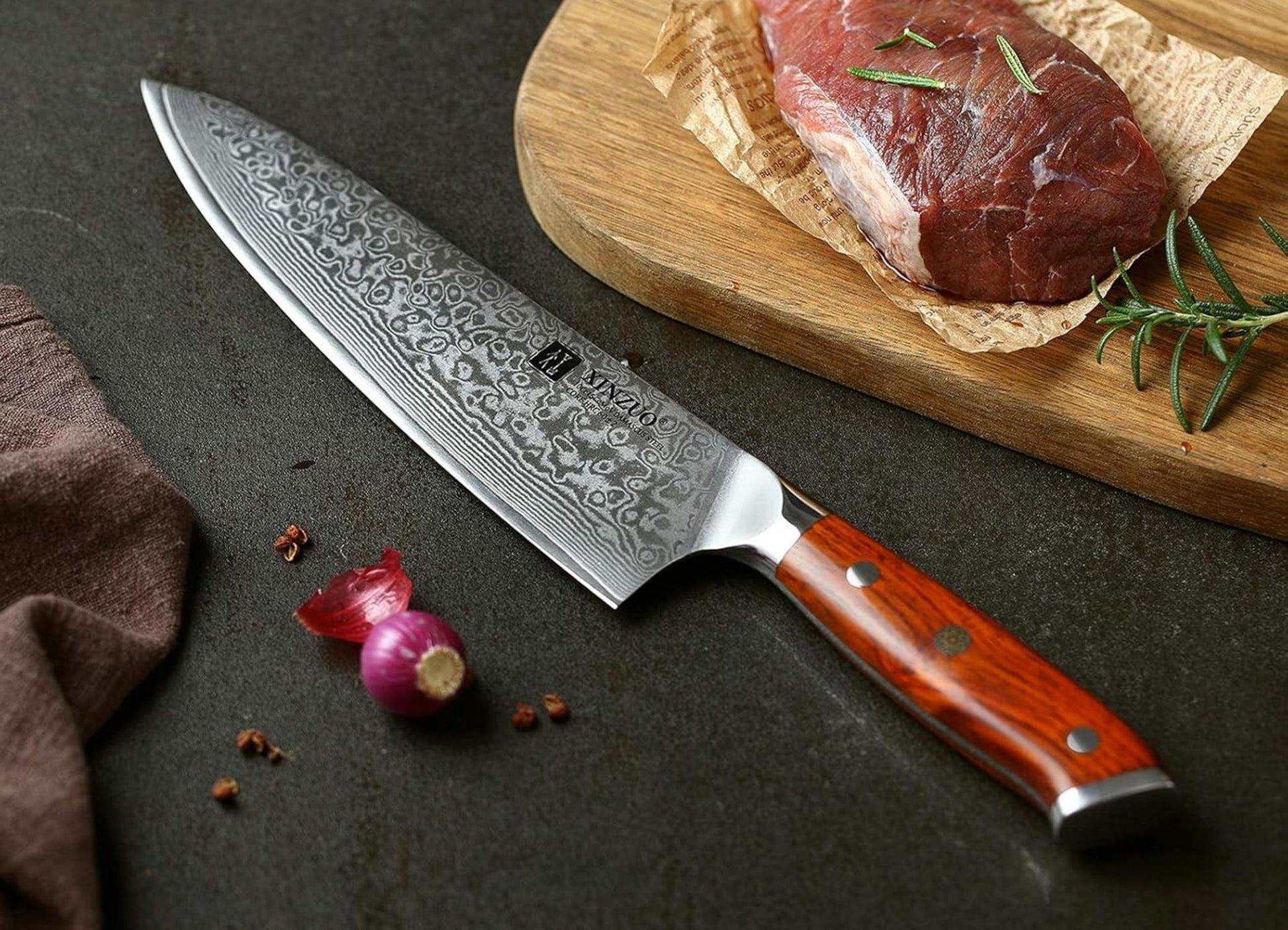 21cm Damaskus Chefmesser 67 Schichten Handgeschmiedet Küchenmesser