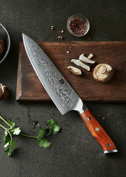 XINZUO 21cm Damaskus Chefmesser 67 Schichten Damaststahl Gyuto Küchenmesser