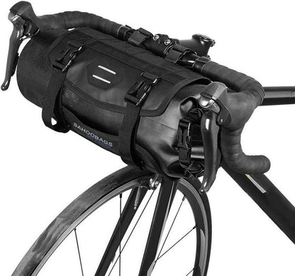Fahrradtasche wasserdicht für Mountainbike Lenker Korb 3-7 l Schwarz