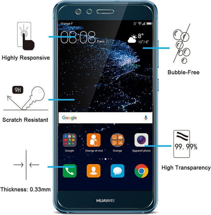 Panzer Schutz Glas Huawei P10 Lite 2 Stück 9H Härte 0.33mm