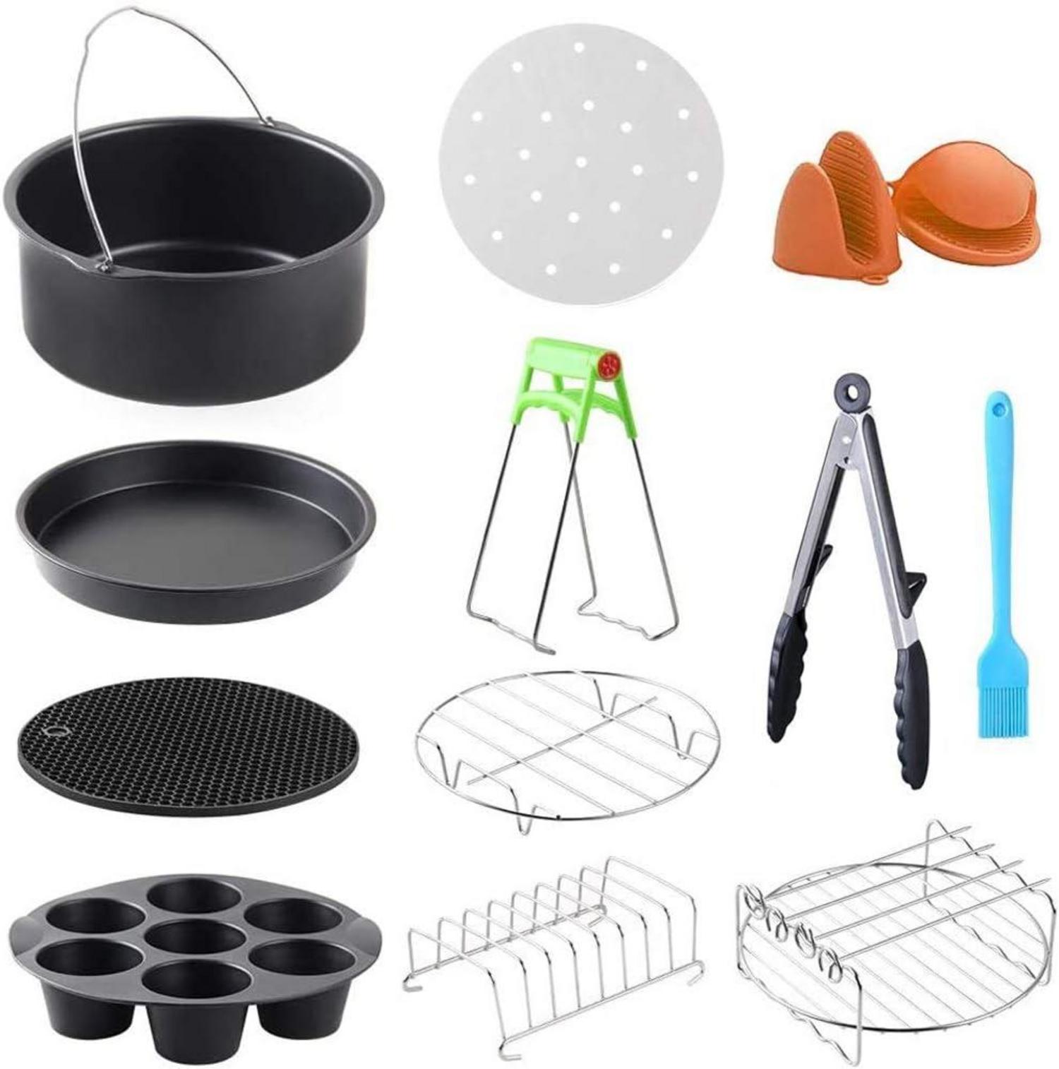 Heißluftfritteusen Zubehör 5 Sets 7 Zoll Durchmesser 3,5 QT