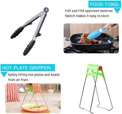 Silikon Zubehör für Heißluftfritteusen, 5 Sets 7 Zoll Durchmesser
