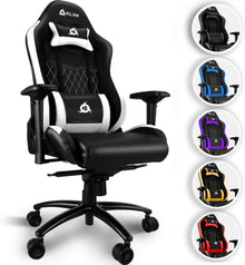 Ergonomischer Gaming Stuhl mit Lenden- und Nackenstütze