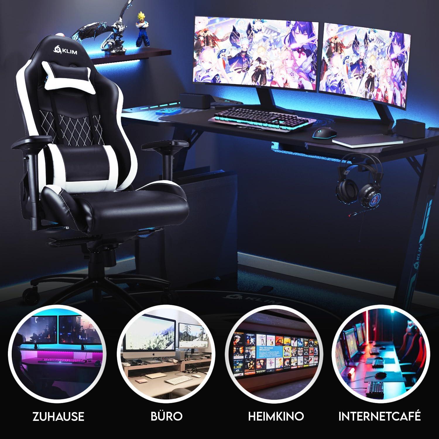 Gaming Stuhl KLIM eSports 2024 Verstellbar Ergonomisch 150 kg