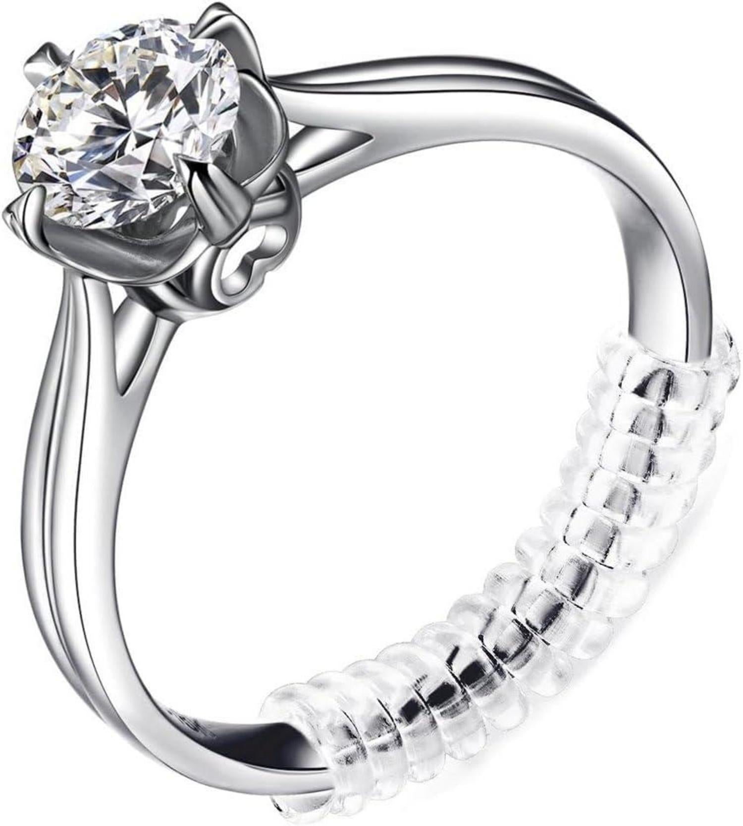 15-teiliges transparentes Ringverstellungs-Set für lose Ringe