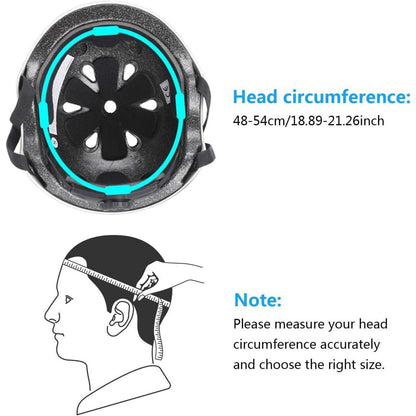Kinder Schutzausrüstung Set 7-in-1 Helm & Protektoren Blau
