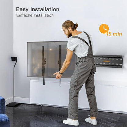 TV Wandhalterung Neigbare Halterung 26-60 Zoll bis 52kg VESA 400x400mm