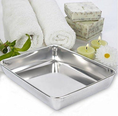 Edelstahl Backblech Pfanne Kuchen Blech 2 Größe Bakeware Cookie