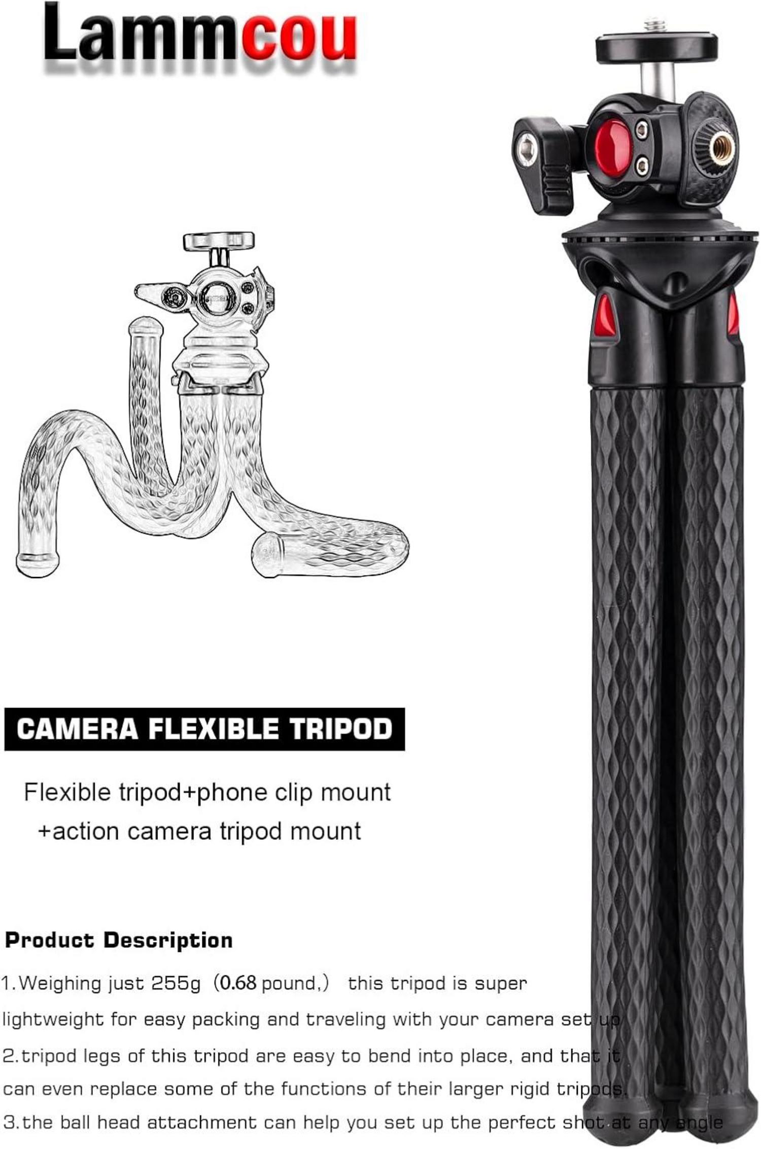 Handy Stativ Flexibel Smartphone XL Halterung Go Pro Adapter