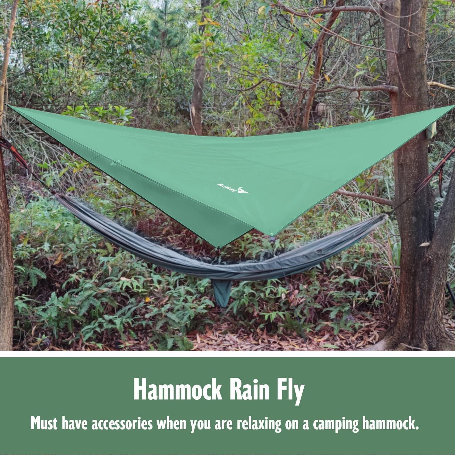 Zeltplane Wasserdicht Dunkelgrün Camping Tarp Hängematte Regenschutz