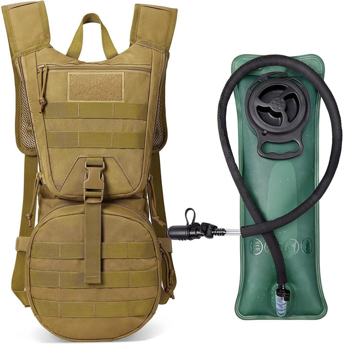 Militär Trinkrucksack mit 3L Trinkblase für Outdoor-Aktivitäten