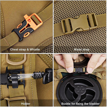 Militär Trinkrucksack mit 3L Trinkblase für Outdoor-Aktivitäten