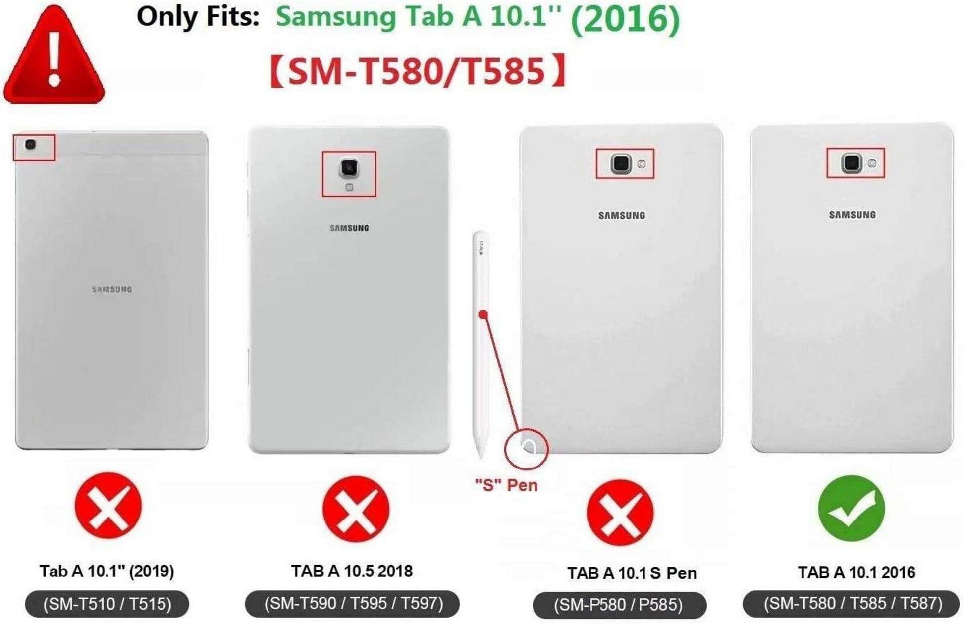 Samsung Tablet Tab A6 10.1 Hülle Schutzhülle 360° Drehung