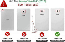 Schwarze PU-Leder-Hülle für Samsung Tab A6