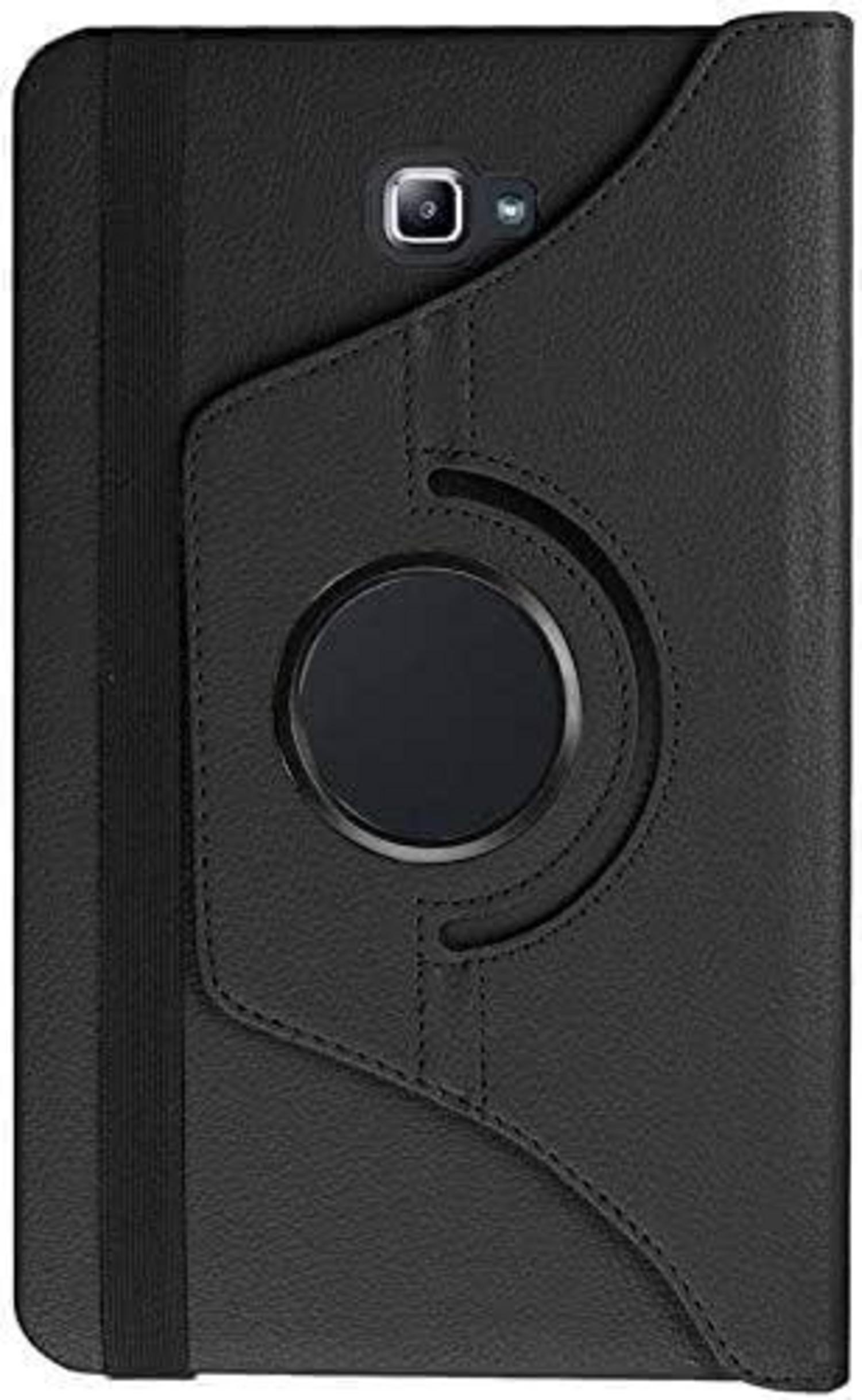Tab A6 10.1 Schutzhülle 360° Drehung Standfunktion PU Leder SM T580/T585 Schwarz