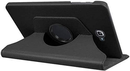 Schwarz PU Leder Hülle für Samsung Tab A6 10.1 - 360° Drehung Standfunktion