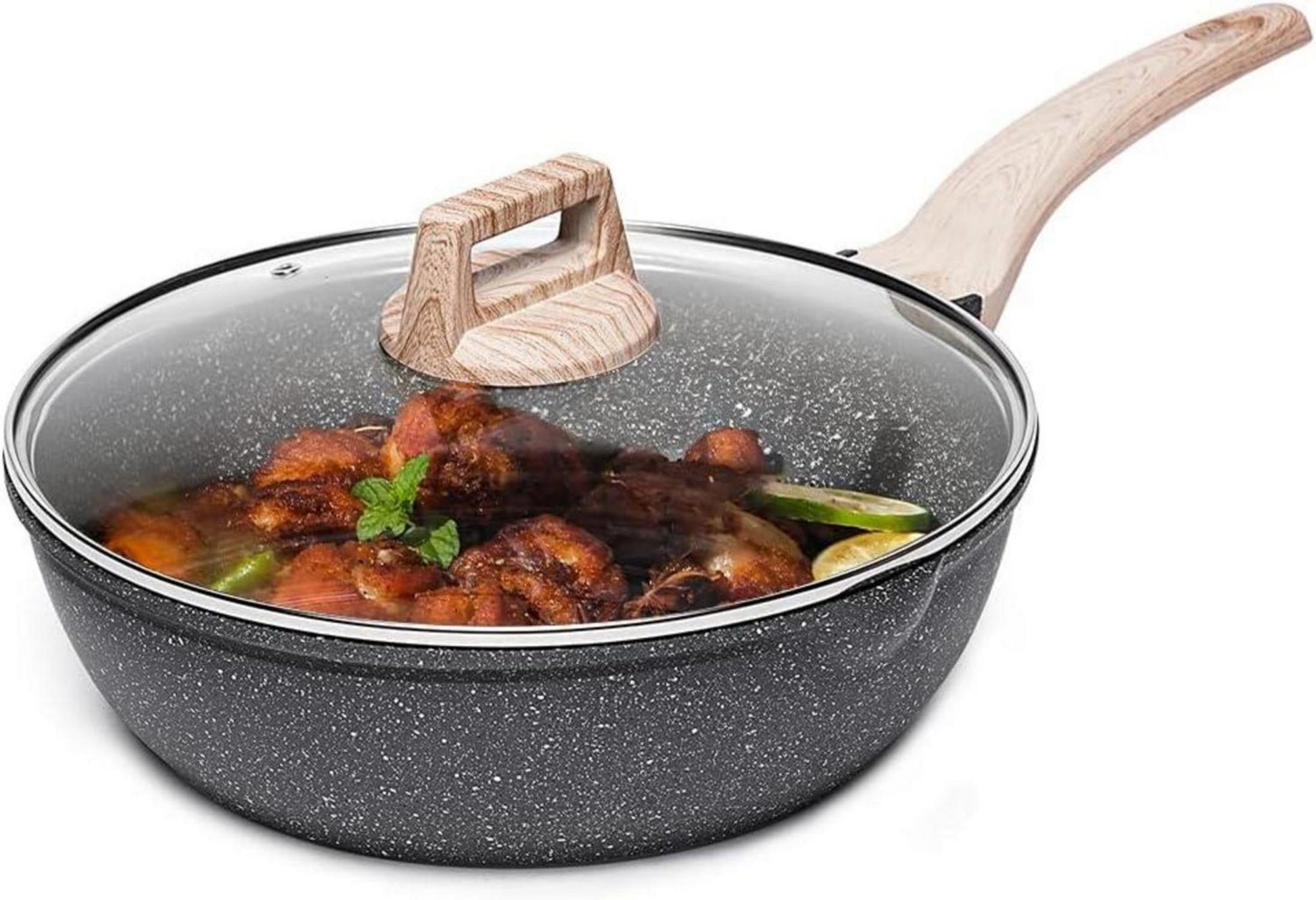 Antihaft Bratpfanne mit Deckel 28cm für alle Herdarten