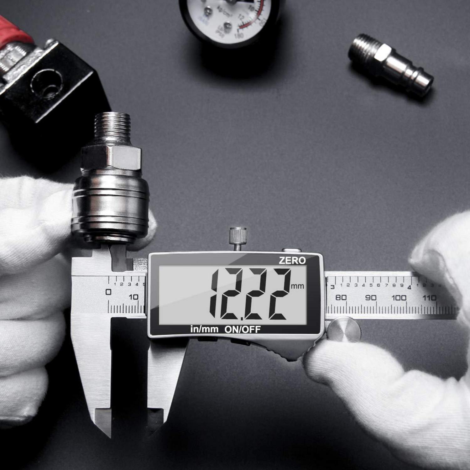 Digitale Messschieblehre Edelstahl Spritz- und staubdicht - 150 mm