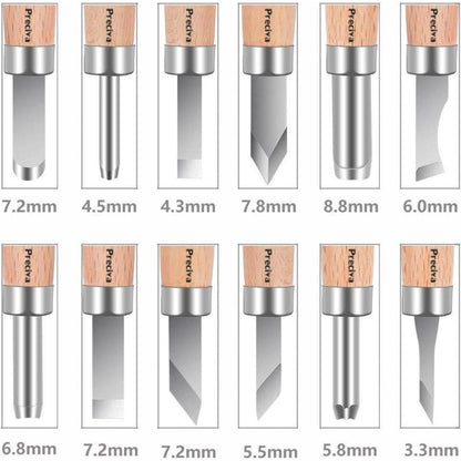 Schnitzwerkzeug 12er Set Holz Schnitzmesser Schnitzmesser