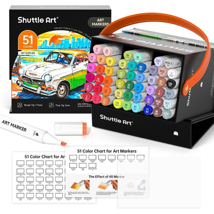 Shuttle Art Alkohol Marker Set 50 Stifte, Nr.0