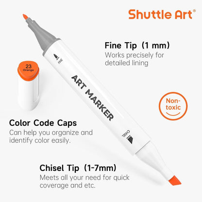 Shuttle Art Alkohol Marker Set 50 Stifte, Nr.0