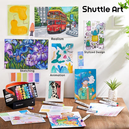 Shuttle Art Alkohol Marker Set 50 Stifte, Nr.0