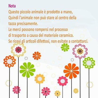 Katzen 3D Tier Keramik Becher 230ml - Geschenk für Hochzeiten & Geburtstage