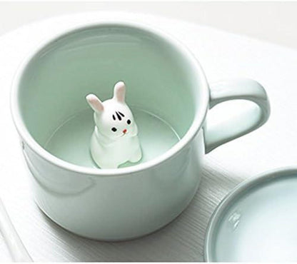 Keramik-Becher 3D Tier-Morgen-Schale bestes Geschenk Morgengetränk