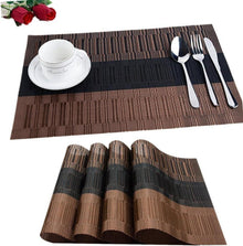 Stilvolle PVC Platzsets 6er Set 30x45cm Rutschfest Abwaschbar