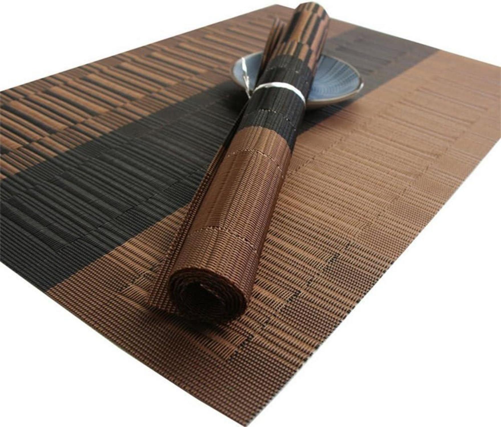 6er Set Platzsets 30x45cm PVC Tischmatten Rutschfest Hitzebeständig