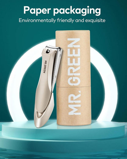 Professioneller Nagelknipser für dicke Nägel mit Catcher, Premium Edelstahl