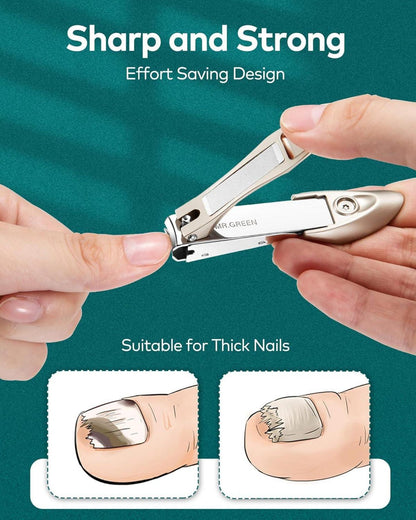 Nagelknipser für dicke Nägel, Edelstahl, scharf, langlebig, Bionics Design