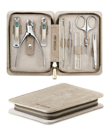 Professionelles Edelstahl Nagelknipser Geschenkset mit Ledertasche
