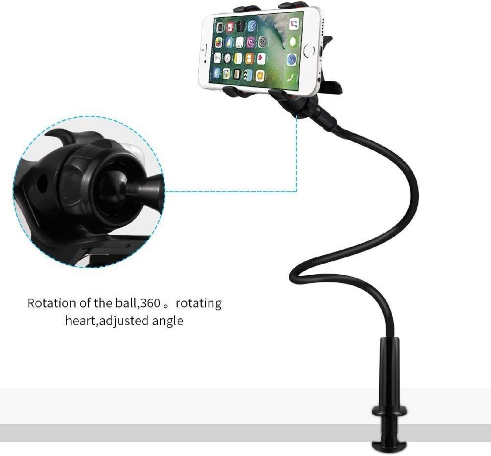 Handy Halter für Bett Schwanenhals Flexible Lang Arm Verstellbar für