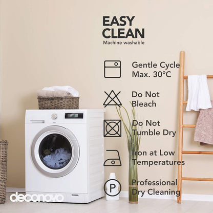 Wasserabweisende Leinenoptik Tischdecke 140x240 cm Taupe