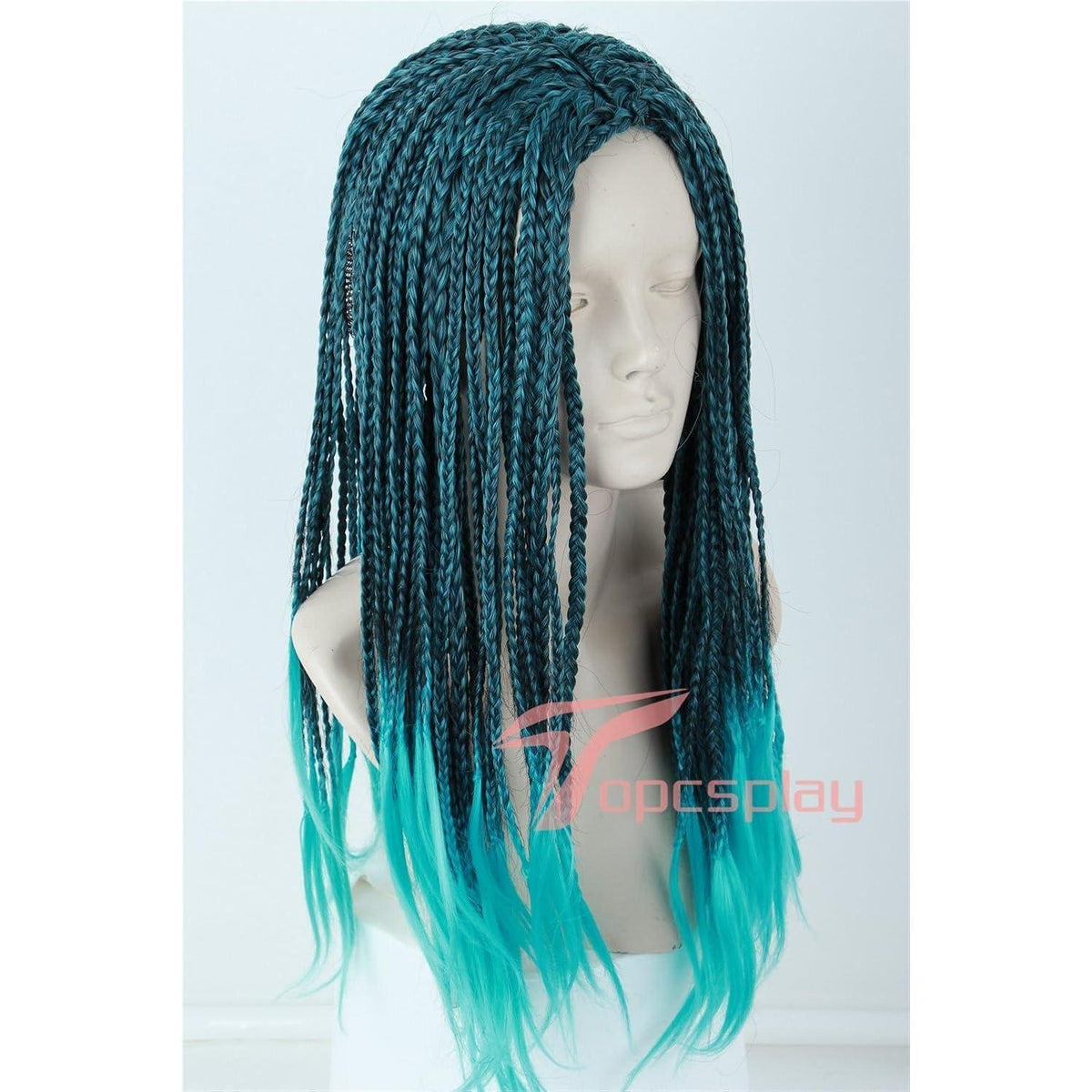 Kinder Anime Cosplay Perücke mit Zöpfen – 60cm