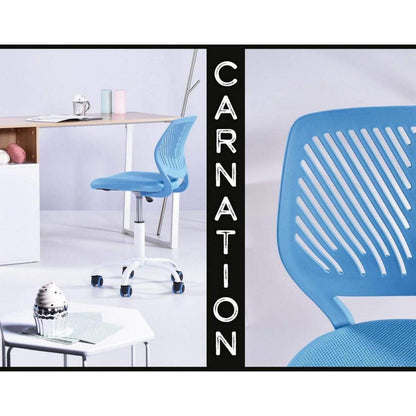 Homy Casa Verstellbarer Ergonomischer Bürostuhl Blau