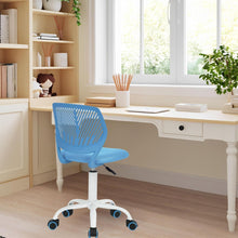 Homy Casa Verstellbarer Ergonomischer Bürostuhl Blau