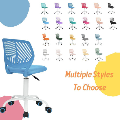 Homy Casa Verstellbarer Ergonomischer Bürostuhl Blau