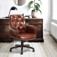 Ergonomischer Chefsessel Bürostuhl PU-Leder drehbar Rollen