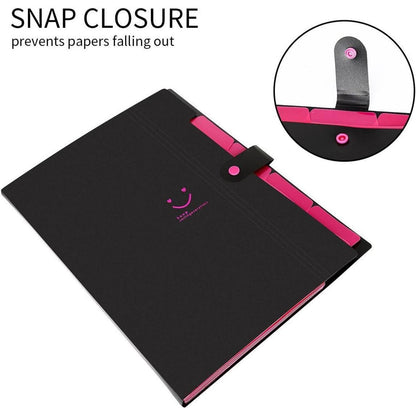 Fächermappe A4 Dokumentenmappe Erweiterbar Tragbar