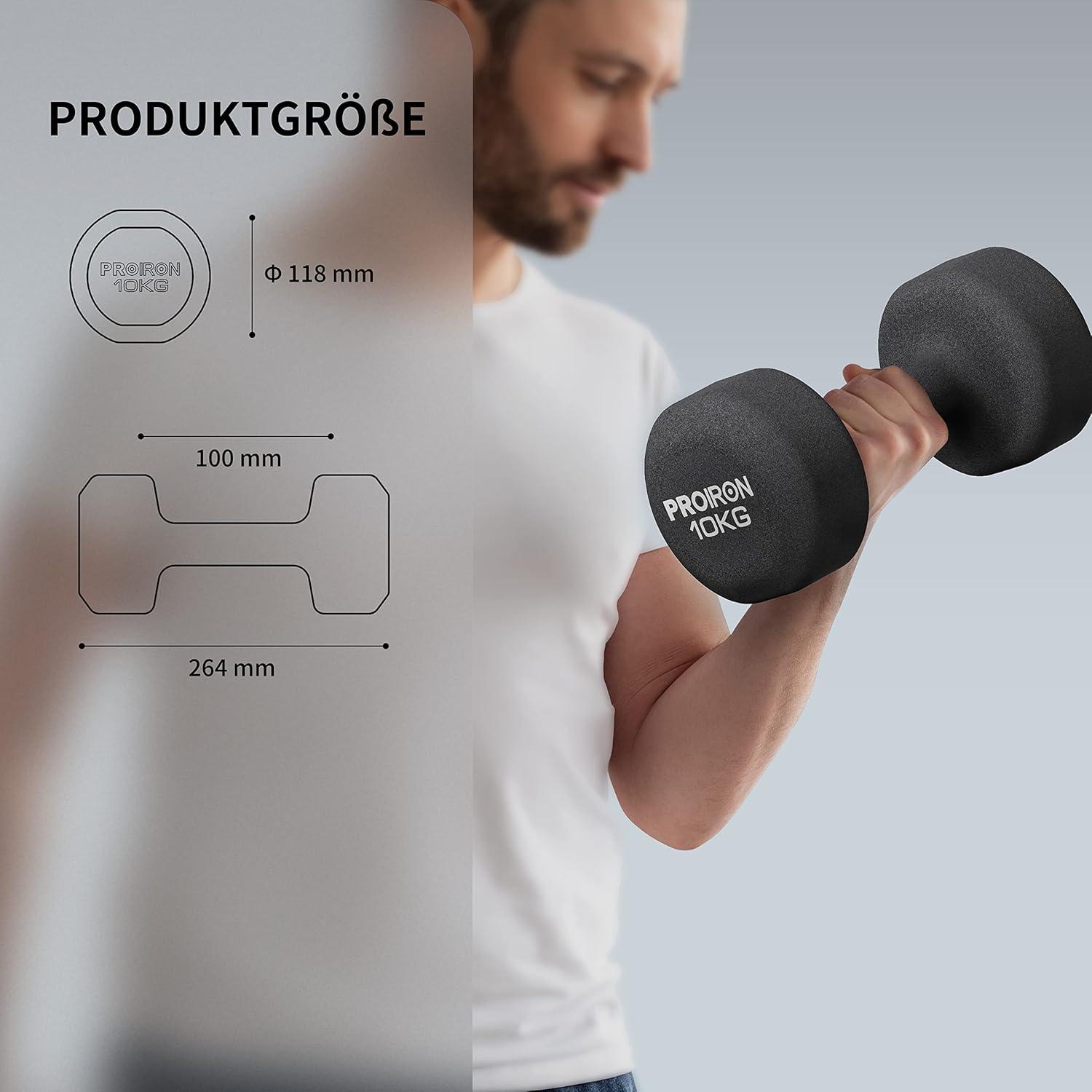 Neopren Hanteln Frauen Set Gymnastik Yoga Pilates 2x10kg