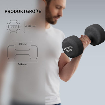 Neopren Hanteln Frauen Set Gymnastik Yoga Pilates 2x10kg