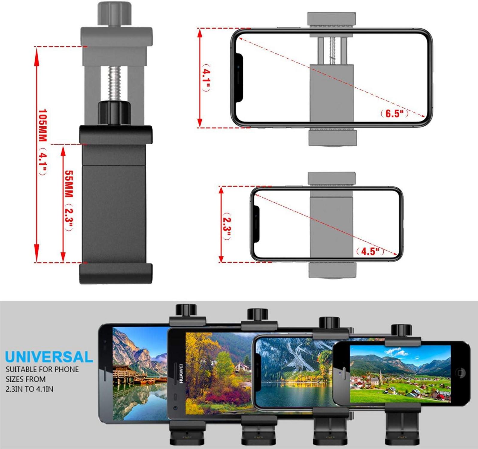 Handy Stativhalterung Adapter für Smartphone Selfie Stick Tripod