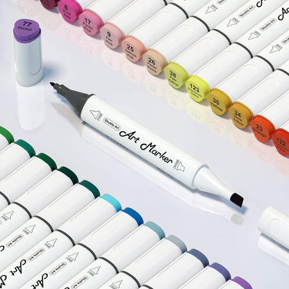 Dual Tip Alkohol Marker Set 88 bunte Shuttle Art Stifte Illustration Skizzieren